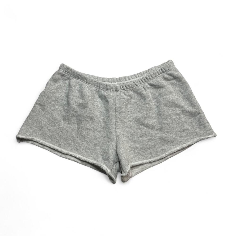 John Galt gray cotton low rise Micro shorts one size